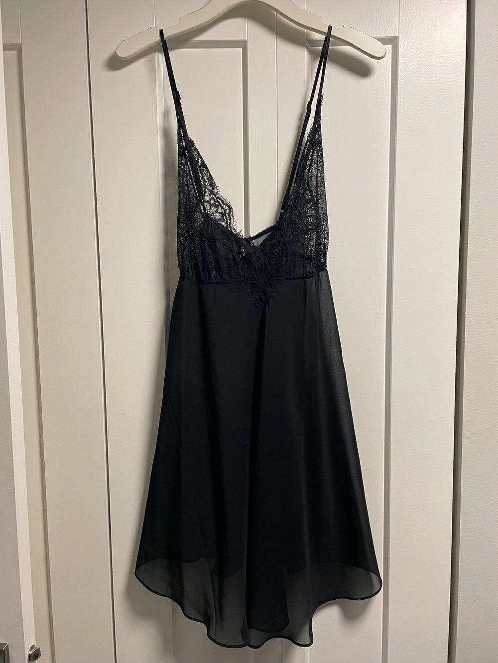 La Vie En Rose Lace Babydoll Teddy Sleep Slip Dress Lingerie Chemise XL